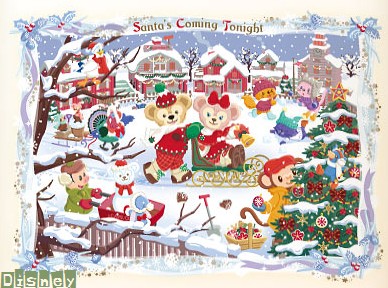 ディズニー Tds ダッフィーのクリスマス Santa S Coming Tonight Work Out